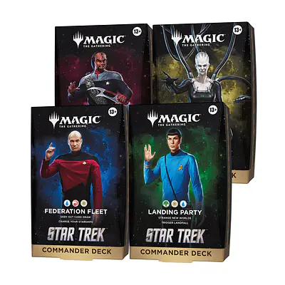 Magic The Gathering: Star Trek Commander Deck Display (4 Decks) - PREDNAROČILO - Datum izida- 06.11.2026 primary image