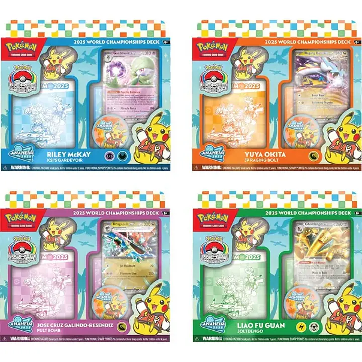 Pokemon - PKM - World Championship Deck 2025 Bundle of (Set of 4) - Master