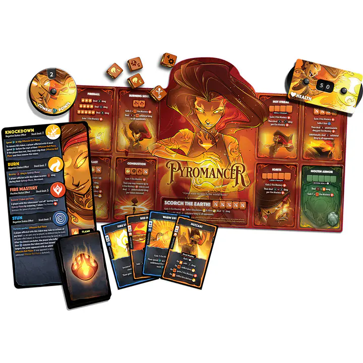 Dice Throne: Pyromancer – Hero Pack - Master