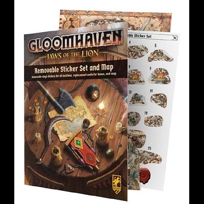 GLOOMHAVEN: JAWS OF THE LION - REMOVABLE STICKER SET AND MAP