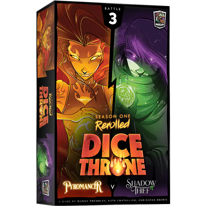 DICE THRONE: SEASON ONE REROLLED - PYROMANCER VS SHADOW THIEF - Master