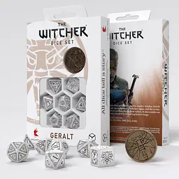 THE WITCHER DICE SET: GERALT - THE WHITE WOLF - Master