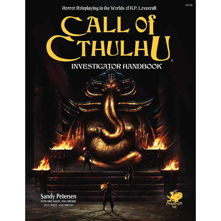 CALL OF CTHULHU RPG - INVESTIGATOR HANDBOOK - Master