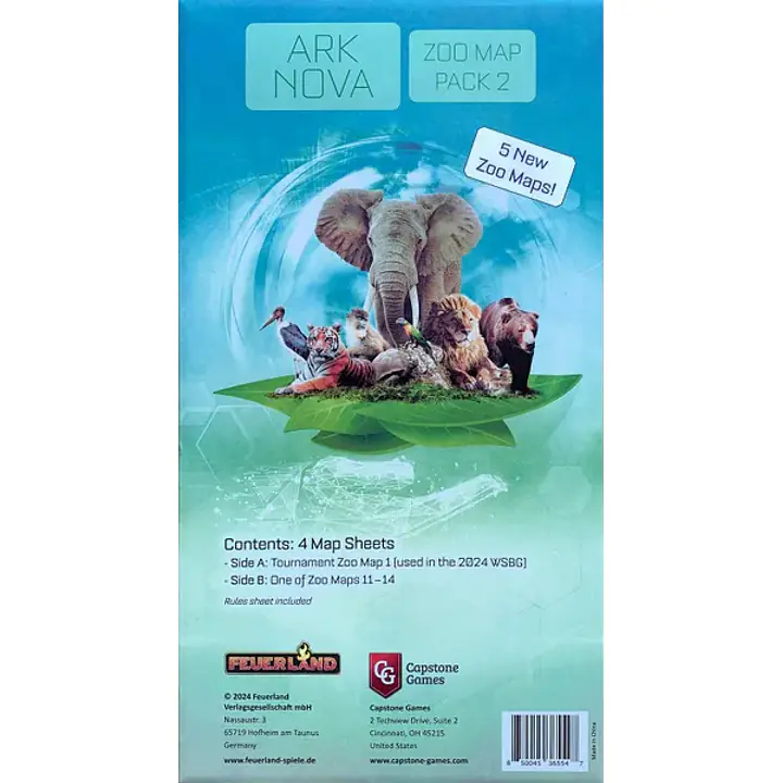 Ark Nova: Zoo Map Pack 2 - Master