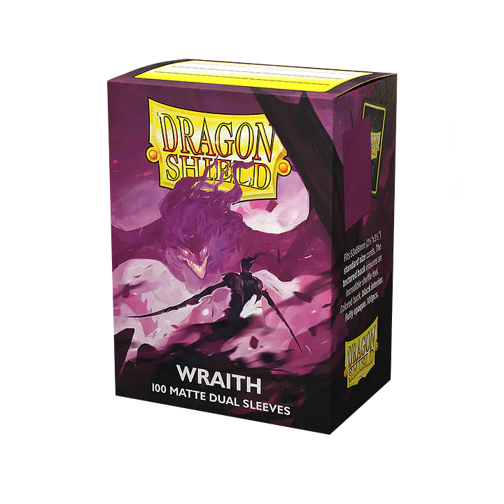 DRAGON SHIELD DUAL MATTE SLEEVES - WRAITH (100X) - Master