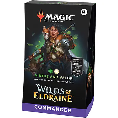 MAGIC THE GATHERING - WILDS OF ELDRAINE - COMMANDER DECK - VIRTUE AND VALOR primary image