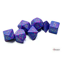 DICE CHESSEX - Speckled Silver Tetra Polyhedral (7 DICE) - Master