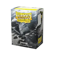 DRAGON SHIELD DUAL MATTE SLEEVES - SNOW (100X) - Master