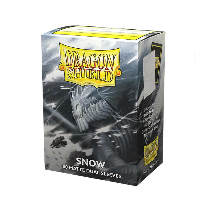 DRAGON SHIELD DUAL MATTE SLEEVES - SNOW (100X) - Master