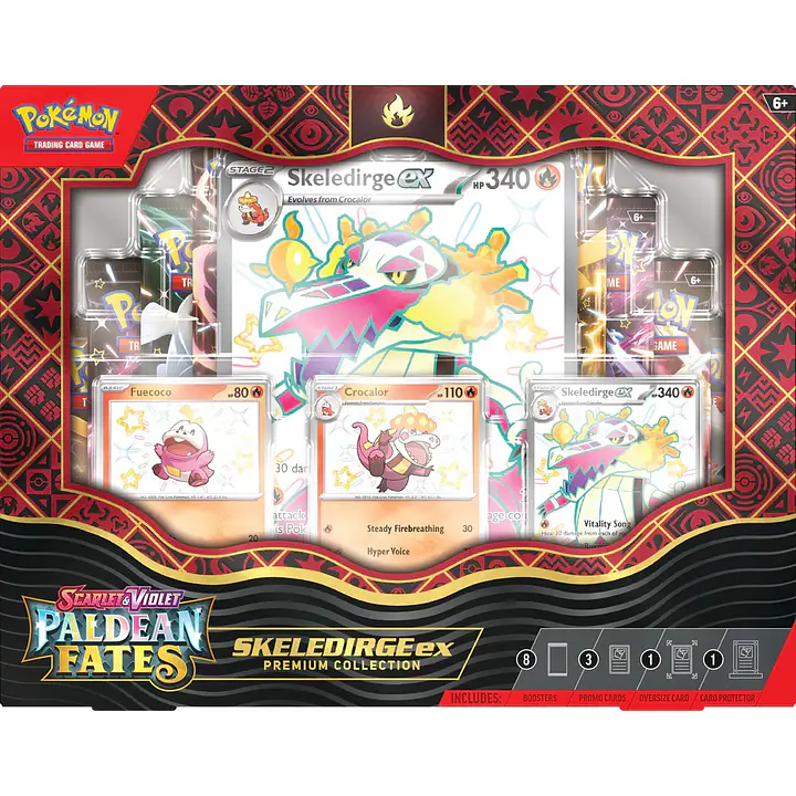 POKEMON - PKM - PALDEAN FATES - PREMIUM COLLECTION - SHINY SKELEDIRGE EX - Master