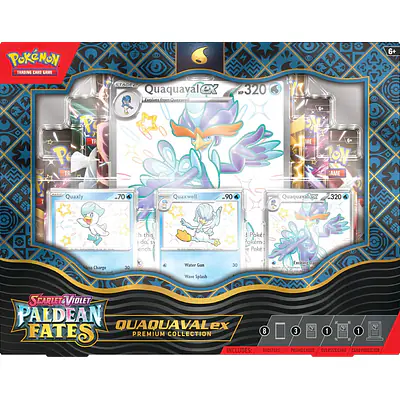POKEMON - PKM - PALDEAN FATES - PREMIUM COLLECTION - SHINY QUAQUAVAL EX primary image