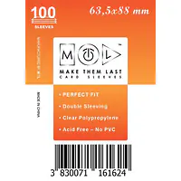 MTL OVITKI 63,5X88 MM 100PCS SOFT CARD SLEEVES - Master