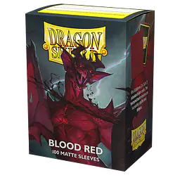 DRAGON SHIELD STANDARD SLEEVES - BLOOD RED (100X) - Master