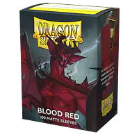 DRAGON SHIELD STANDARD SLEEVES - BLOOD RED (100X) - Master