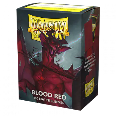 DRAGON SHIELD STANDARD SLEEVES - BLOOD RED (100X) primary image