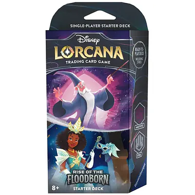 DISNEY LORCANA - RISE OF THE FLOODBORN - STARTER DECK - MERLIN & TIANA primary image