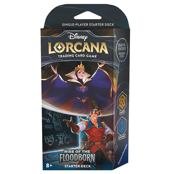 DISNEY LORCANA - RISE OF THE FLOODBORN - STARTER DECK - EVIL QUEEN & GASTON - Master