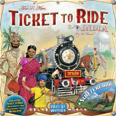 TICKET TO RIDE MAP COLLECTION: VOLUME 2 – INDIA AND SWITZERLAND primary image