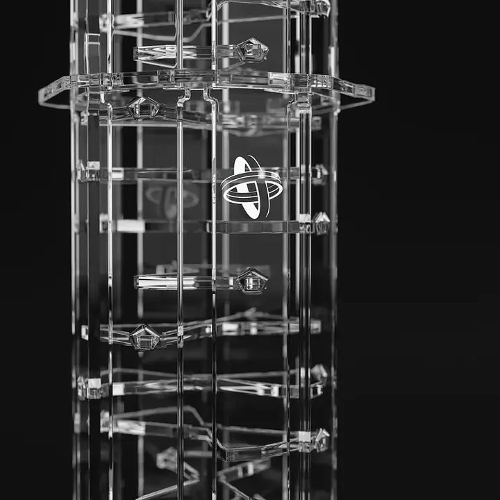GAMEGENIC - CRYSTAL TWISTER - PREMIUM DICE TOWER - Master