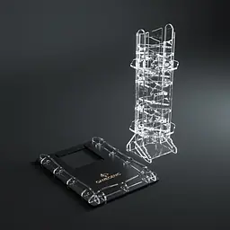 GAMEGENIC - CRYSTAL TWISTER - PREMIUM DICE TOWER - Master