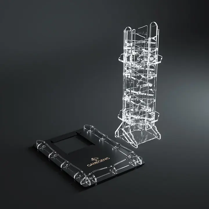 GAMEGENIC - CRYSTAL TWISTER - PREMIUM DICE TOWER - Master
