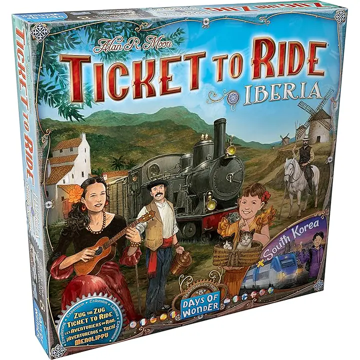 Ticket to Ride Map Collection 8: Iberia & South Korea - Master