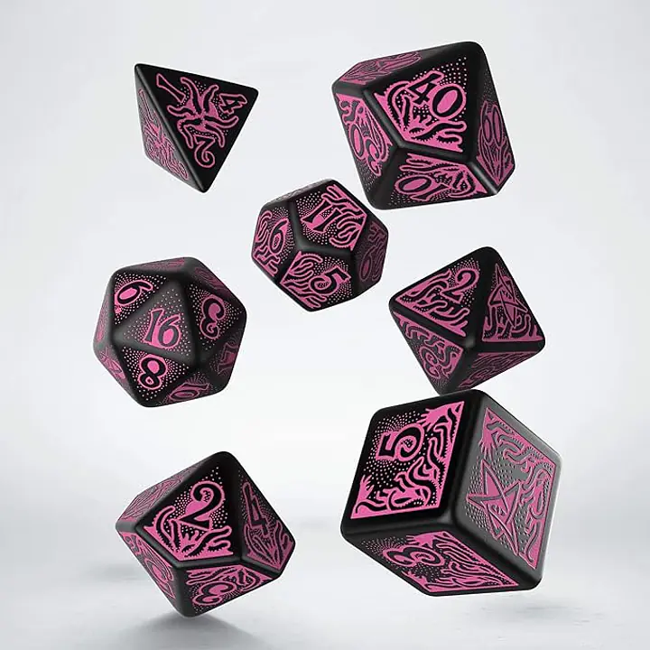 CALL OF CTHULHU – BLACK & MAGENTA DICE SET - Master