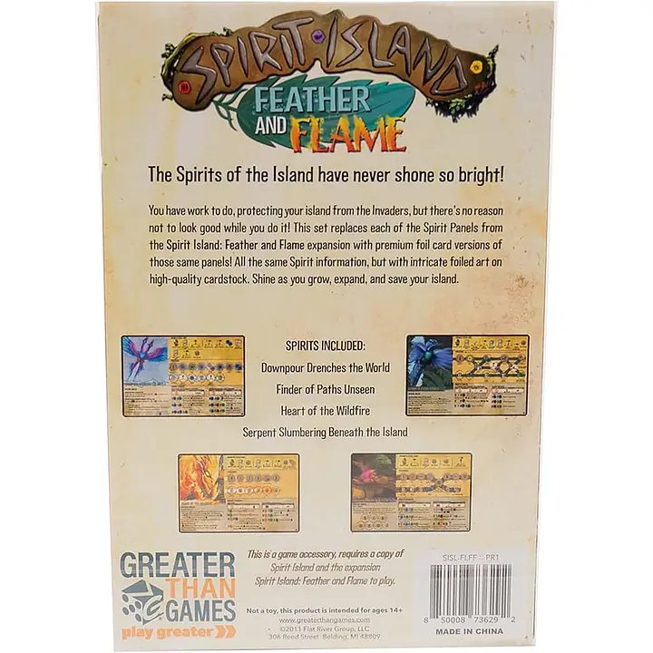 Spirit Island: Feather and Flame – Premium Foil Spirit Panels - Master