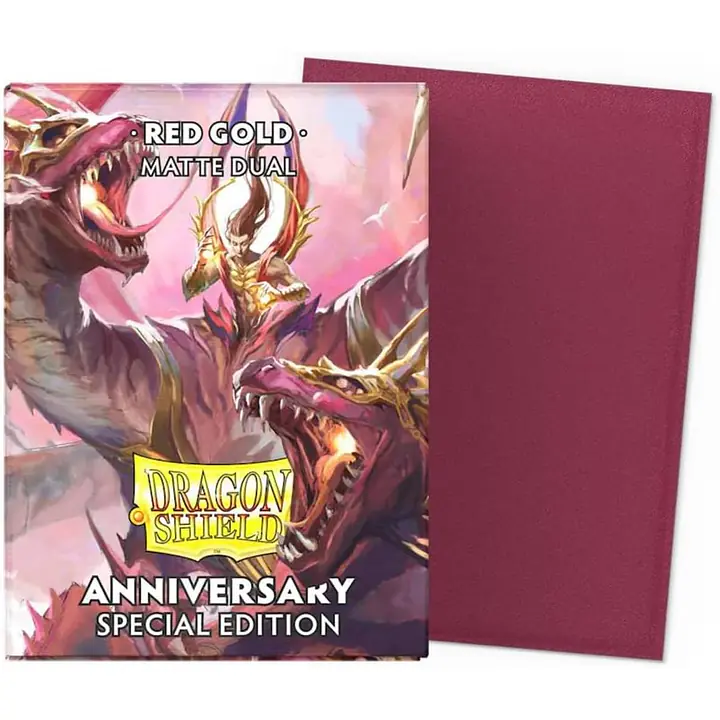 Dragon Shield Dual Matte Sleeves Special Edition - Red/Gold (100x) - Master
