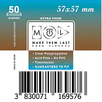 Mtl ovitki 57 x 57 mm 50Pcs Thick Card Sleeves - Master
