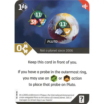 SETI: Search for Extraterrestrial Intelligence – Pluto Promo Card primary image