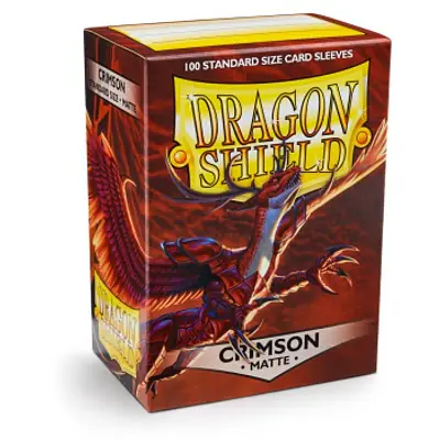 DRAGON SHIELD STANDARD SLEEVES - CRIMSON MATTE (100X)  primary image