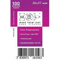 MTL OVITKI 56X87 MM 100PCS SOFT CARD SLEEVES - Master