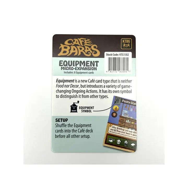 Cafe Baras: Equipment Micro-Expansion - Master