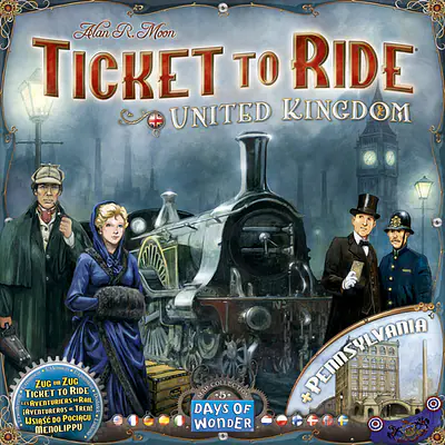 TICKET TO RIDE MAP COLLECTION: VOLUME 5 - UNITED KINGDOM AND PENNSYLVANIA primary image