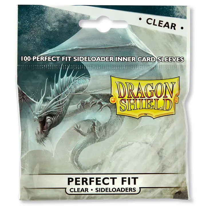 DRAGON SHIELD STANDARD SLEEVES - PERFECT SIZE - SIDELOADING - CLEAR - 100X - Master