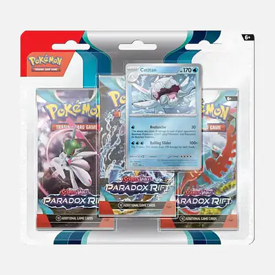 Pokemon - PKM - Paradox Rift (SV04) 3-Pack Blister Cetitan primary image