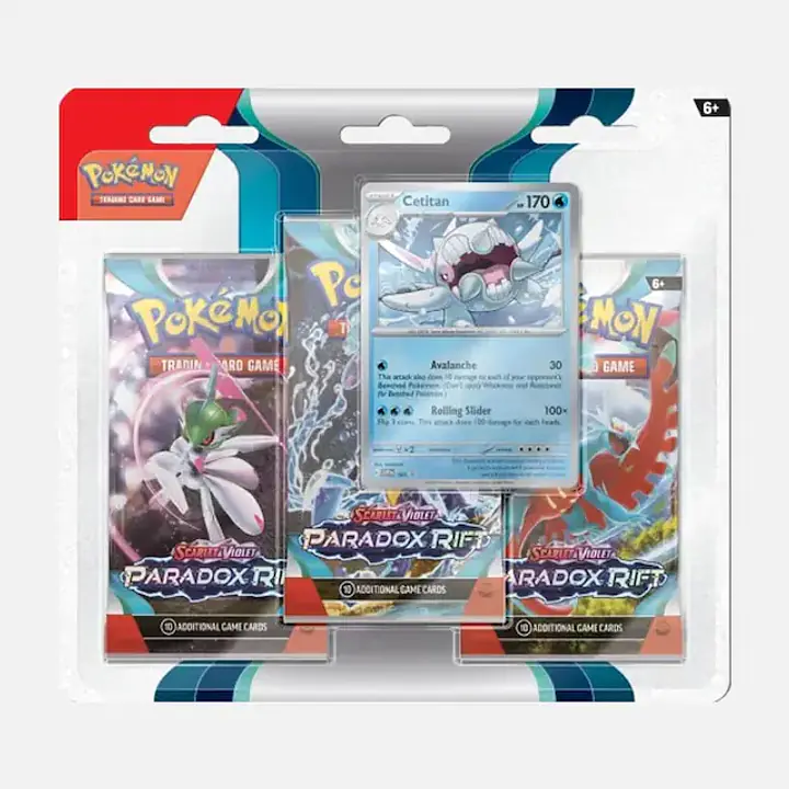 Pokemon - PKM - Paradox Rift (SV04) 3-Pack Blister Cetitan - Master