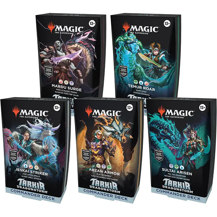 Magic The Gathering - Tarkir: Dragonstorm - Commander Deck Bundle  - Master