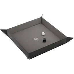  Gamegenic - Magnetic Dice Tray Square - Black/Gray - Master