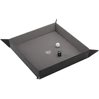  Gamegenic - Magnetic Dice Tray Square - Black/Gray - Master