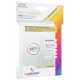 GAMEGENIC - MATTE DIXIT SLEEVES - (81 X 122MM) - 90 PCS - Master