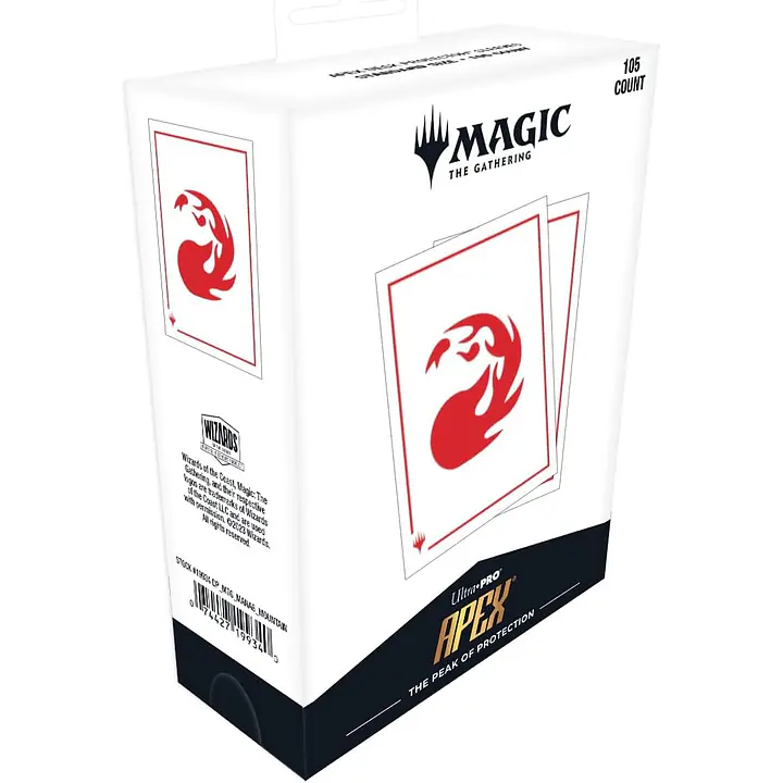 Ultra Pro - Mana 8 - 105ct Apex Deck Protector Sleeves - Mountain for Magic: The Gathering - Master