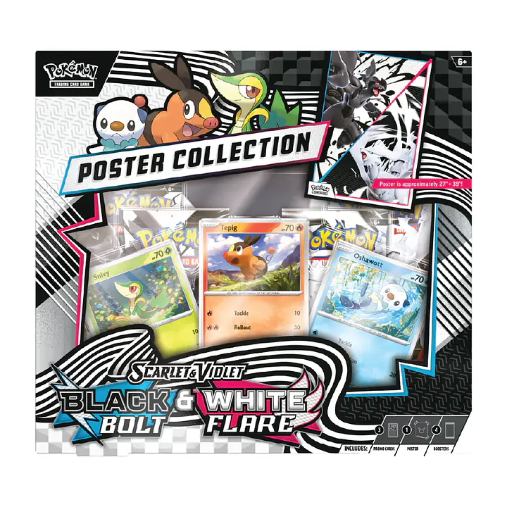 Pokemon - PKM - Scarlet and Violet Black Bolt and White Flare - Unova Poster Collection - Master