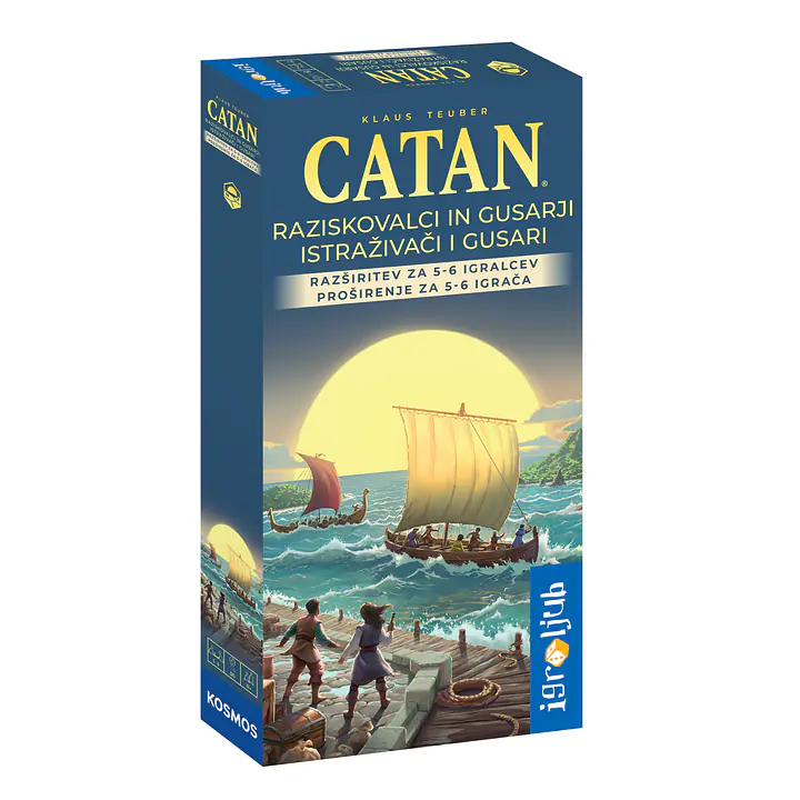 CATAN: Raziskovalci in Gusarji - Razširitev za 5 - 6 igralcev - Nova 2025 izdaja - Master