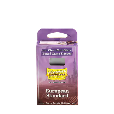 Dragon Shield - Board Games Sleeves Clear/Non-Glare: 59x92mm (European Standard) -  100 Sleeves primary image