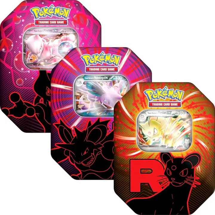 Pokemon - PKM – Team Rocket ex Tin (set of 3 tins) - Master