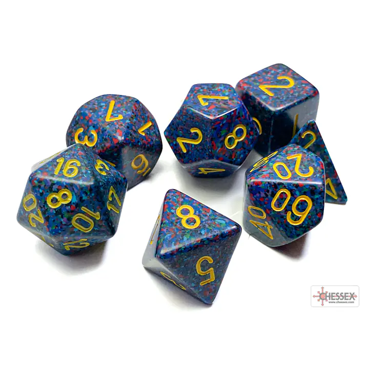 DICE CHESSEX - Speckled Twilight Polyhedral (7 DICE) - Master