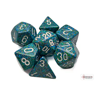 DICE CHESSEX - Speckled Sea Polyhedral (7 DICE) primary image