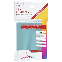 GAMEGENIC - PRIME MINI EUROPEAN SLEEVES - (46 X 71MM) - 50x - Master